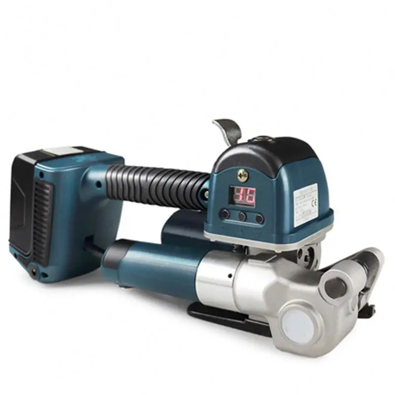 

Factory Large Stock Light Weight Electric Portable Chargeable Hand Pallet Strapping Machine Tool