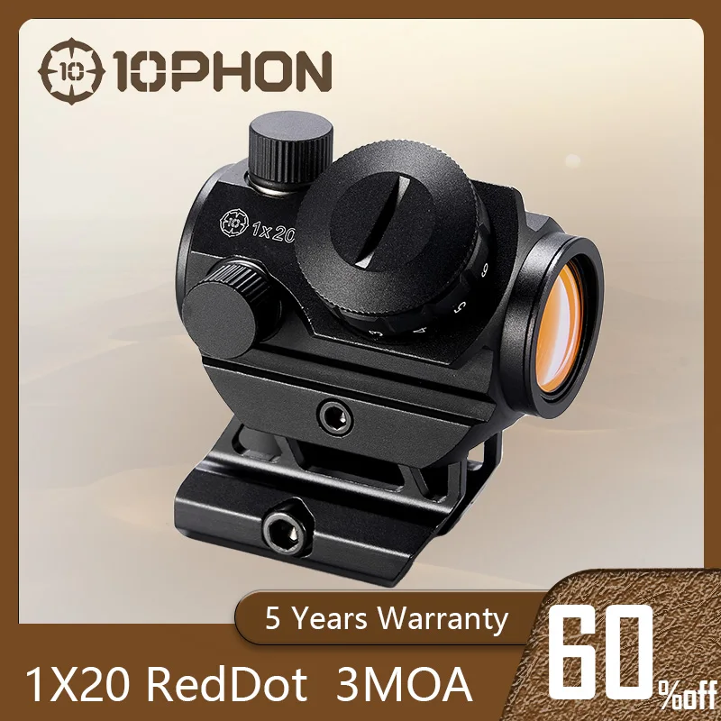 1x20 Red Dot Sight Professional 3 Moa Red Dot Gun Sight Rifle Scope
