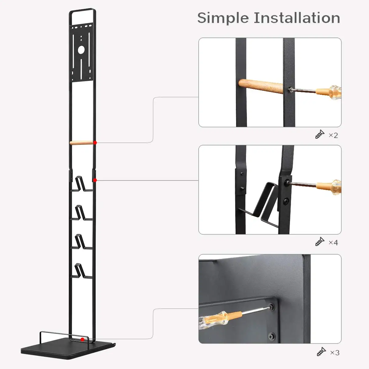 Vacuum Stand for Dyson V15 V11 V10 V8 V7 V6,Stable Metal Storage Bracket Stand Holder for Dyson Handheld DC30 DC31 DC34 DC35 DC5