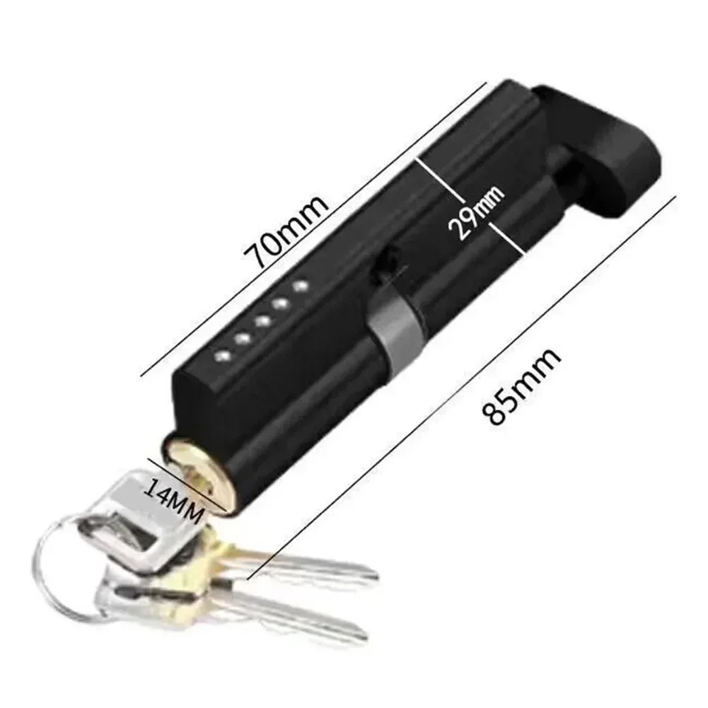 Door Lock Cylinder Aluminum Thumb Turn Cylinder Door Lock Core With 3 Keys Security Anti-theft Furniture Locks Keys