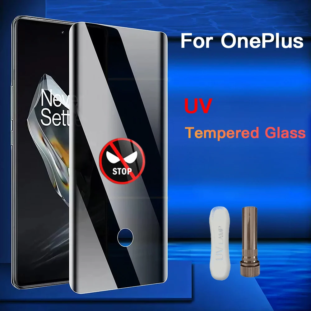 1-3 шт. анти-шпионское УФ закаленное стекло для OnePlus 12 11 10Pro 9R 9Pro 8Pro AcePro с инструментом для OnePlus конфиденциальная защита экрана