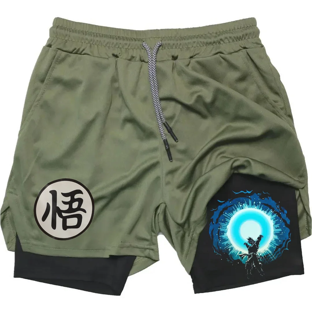 Summer Sporty Versatile Quick Dry Anime Print Men's Shorts Everyday Casual Personality Print Shorts 2024 5