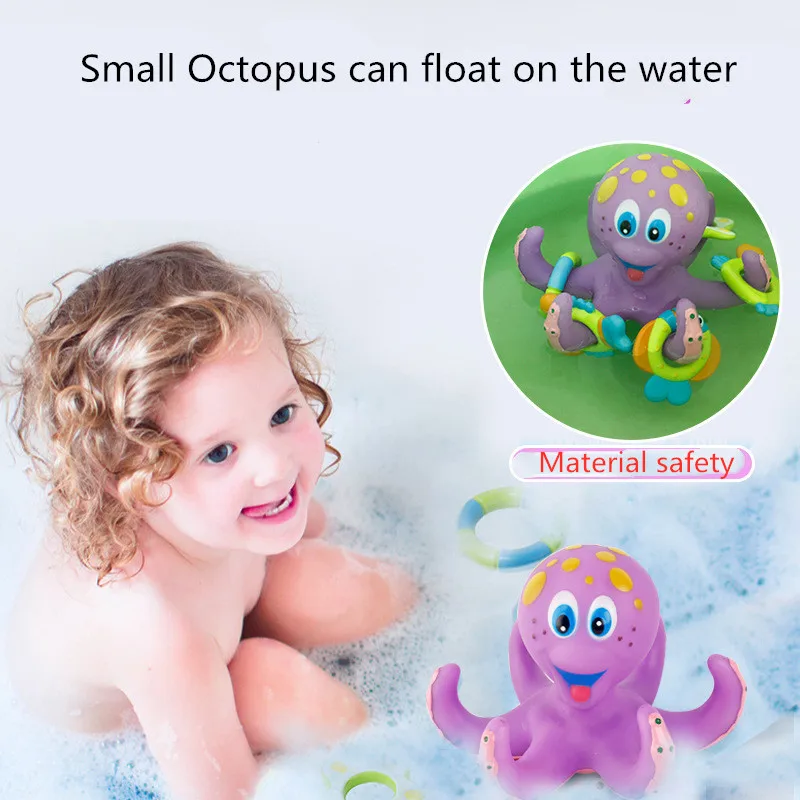 Baby Bath Toy – Cartoon Animal Octopus for Kids, Crawling Beach Toddler Bathtub, Bathroom, and Swimming Pool Water Play Beach games & Inflatables Beach Toys and Leisure Accessories