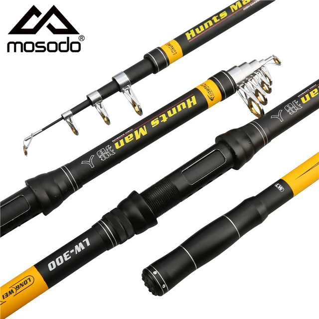 Mosodo Super Hard Carbon Telescopic Fishing Rod Carp Rod Saltwater Sea Fishing  Rod 2.1/3/3.6/4.5M Casting Spinning Fishing Pole - AliExpress