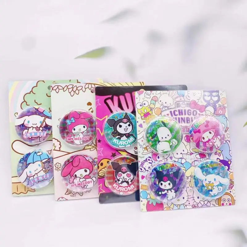 

Sanrio Badge Kuromi Cinnamoroll My Melody Cute Cartoon Badge Decoration Brooches Metal Pin Accessories for Backpack Gifts