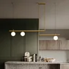 Modern Nordic Chandelier LED Minimalist Hanging Lamp Glass Pendant Light for Home Decoration Dining Table Restaurant Appliances 2