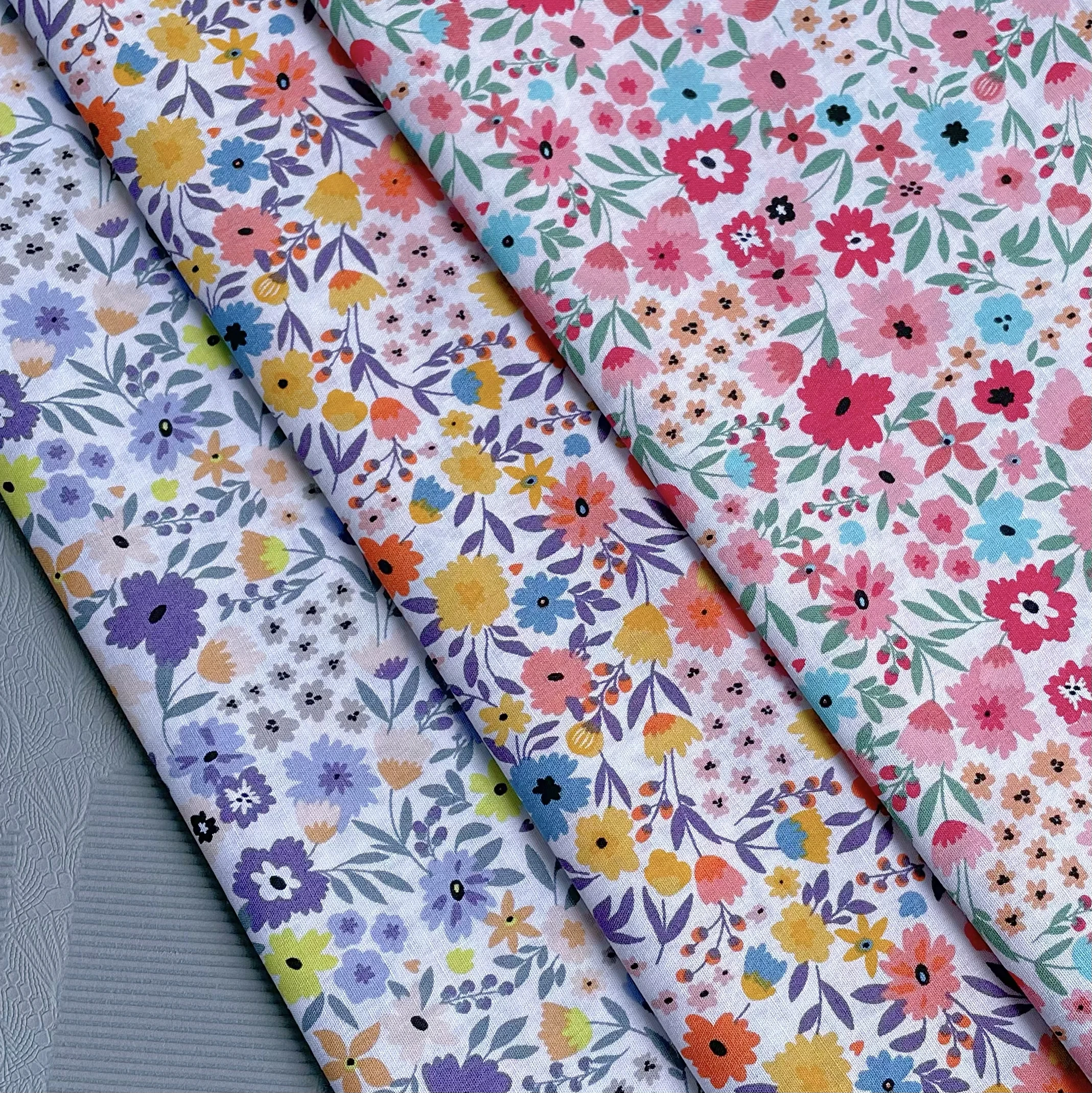 Cotton Fabric Chartwell Floral Cotton 40S Original Design Digital Printing For Sewing Cloth Dresses Skirt Kids Designer