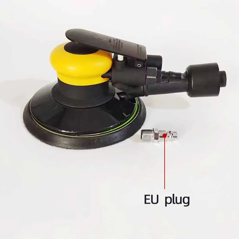 6 Inch 17-hole Pneumatic Sander Sandpaper Machine Round 150mm Dry Grinding Head Car Waxing Polishing Grinder Grinding Aircraft