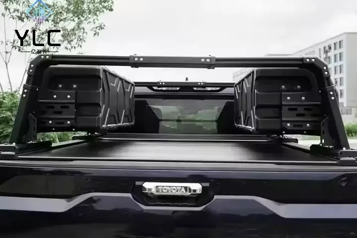 YLC Pickup Truck Roll Bar With Storage Box Loading roll cage + 130L side boxes*2--combined version