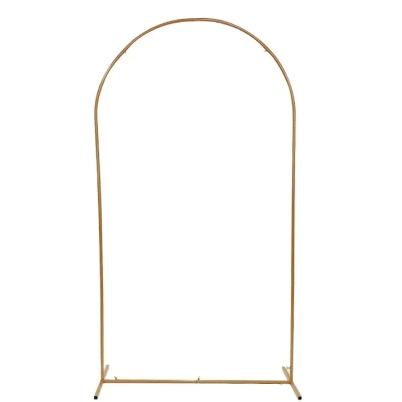 Hot Golden Arch Frame Wedding Party Decoration Backdrop Stands Arched Round Tube Bracket Balloon Kit Display Background