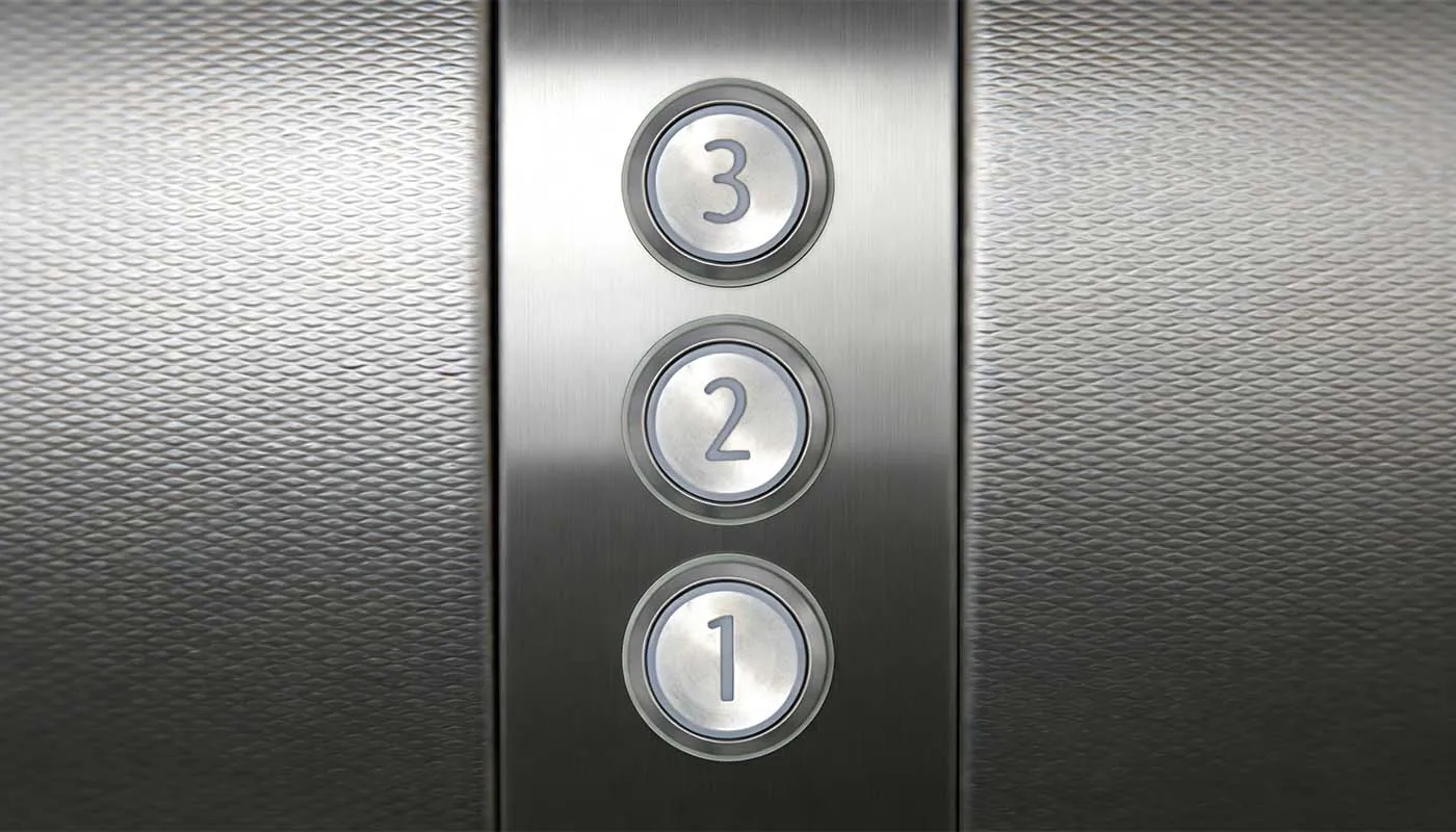 Mysterious Studio Elevator Password Prop Escape Room Game: Geben Sie das richtige Passwort ein, um das Anzeigefeld von 1 auf 6 zu schalten und es zu öffnen. – Detail 3