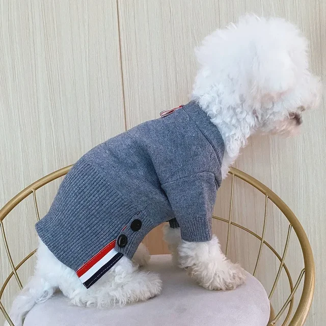 Trendy Knit Sweater Cardigan Dog Clothes Bear Shaped Cat Clothes From Cross-border Factory Wholesale Pet Clothing 2