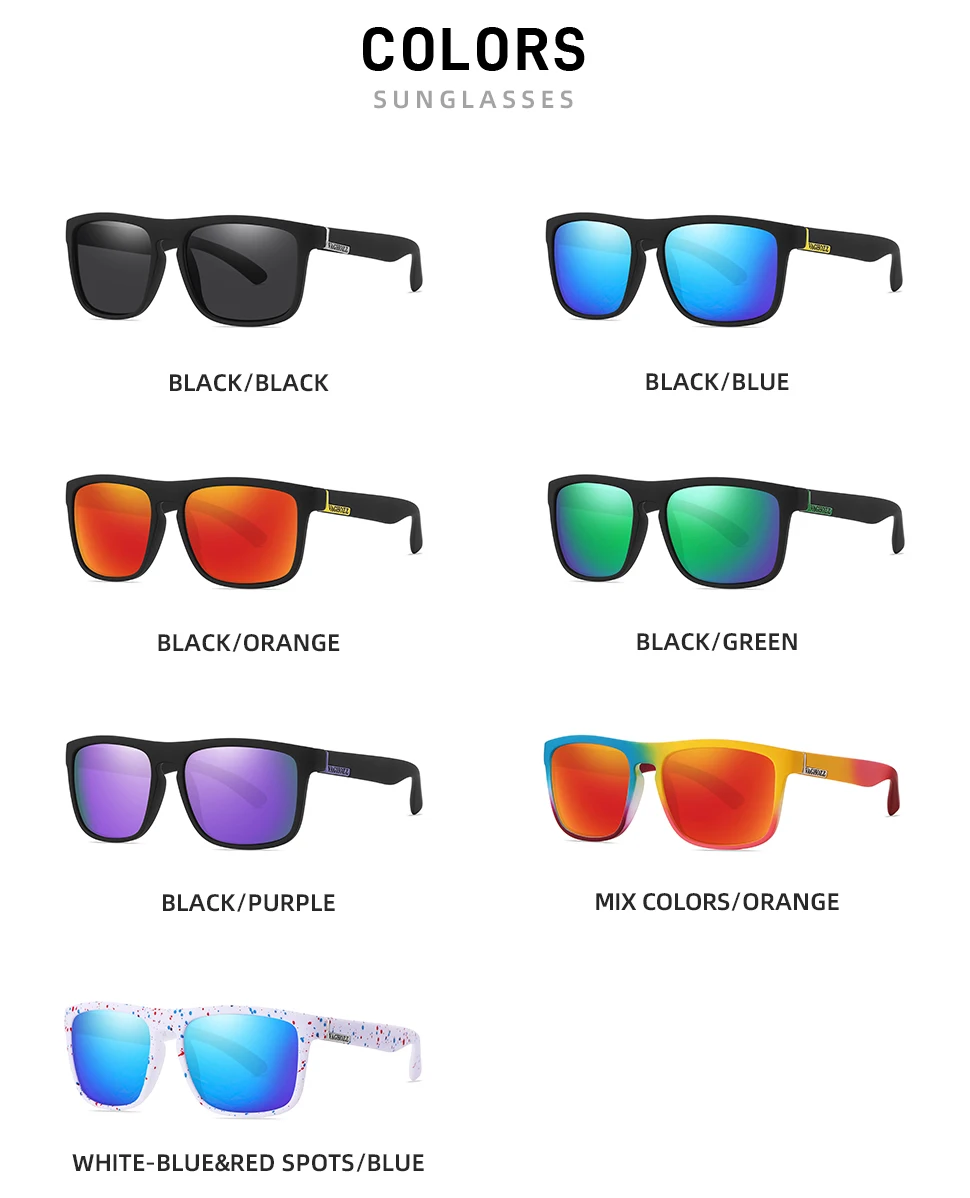 Description Picture 5 of itemVAGHOZZ 2024 Brand Design New  Sunglasses Men Driving Square Male Sun Glasses UV400 Women Fishing Eyewear