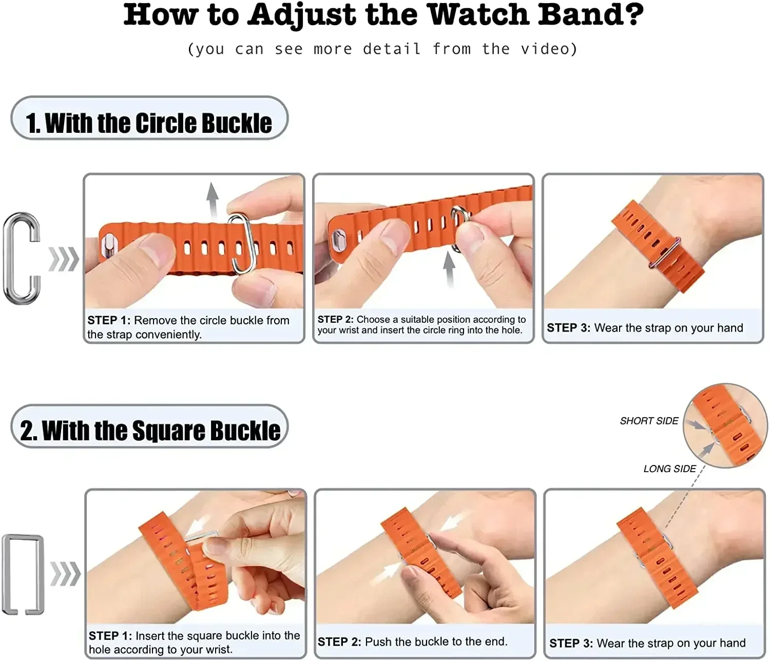 Ocean Silicone Strap for Apple Watch - Durable and Stylish Wristband