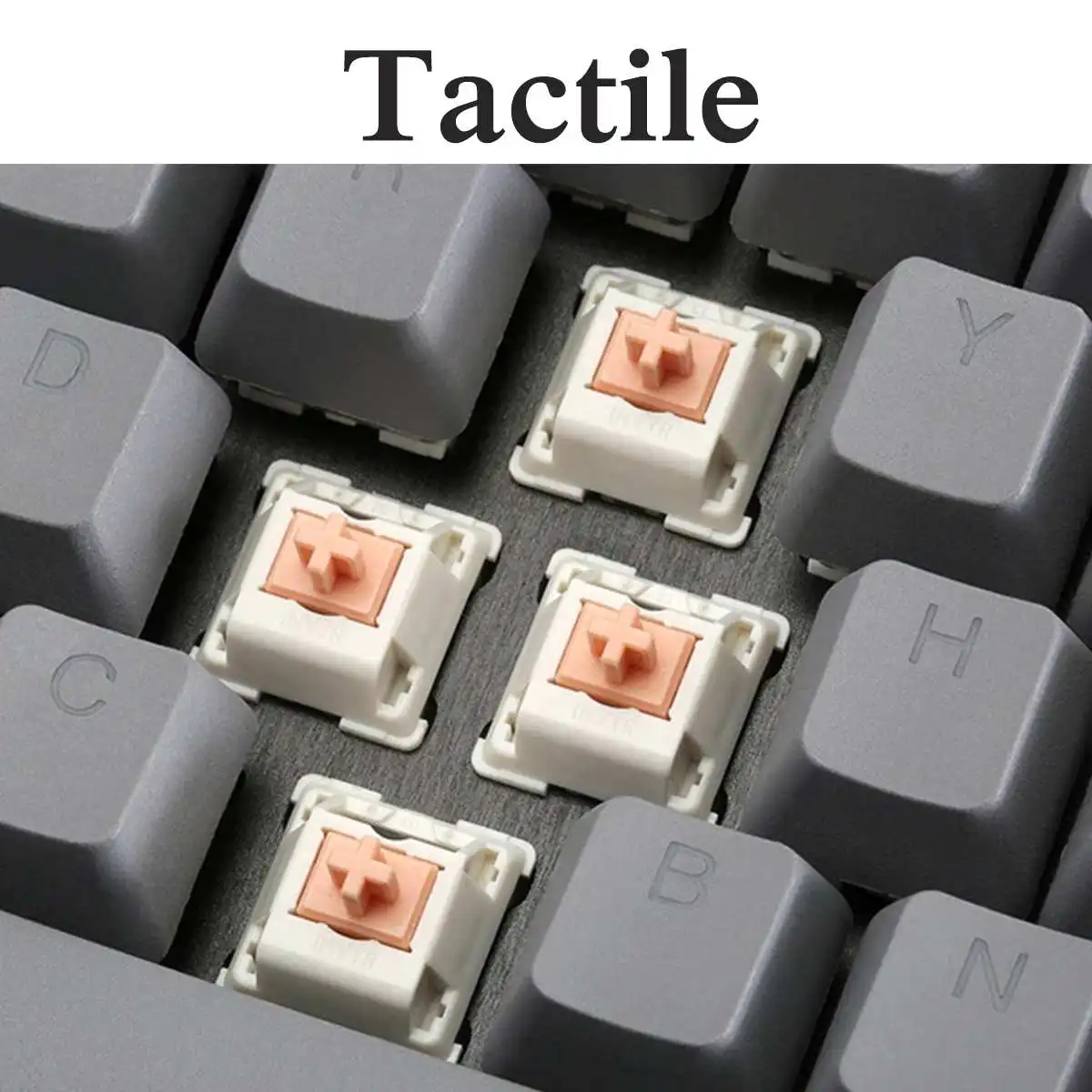 Holy Panda Kits de Teclado Mecânico Interruptores Táteis Pom Stalks Gaming Anne Pro Gk61 Tm680 Mmd v2 Pinos 55g 62g 67g Pinos - Imagem 5
