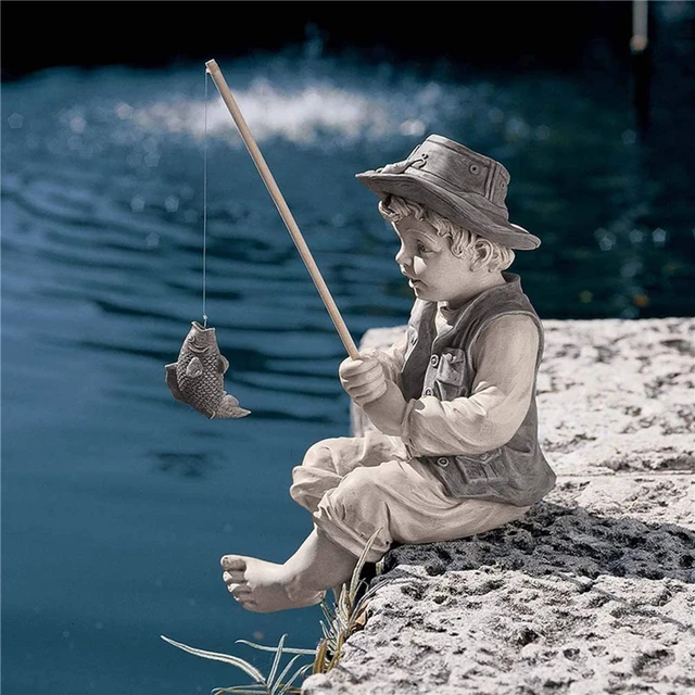 Garden Statue Resin Fisherman Gone Fishing Boy Garden Sculpture Fisherman  Sculpture Decor Outdoor Home Yard Pool Ornament Gift - AliExpress