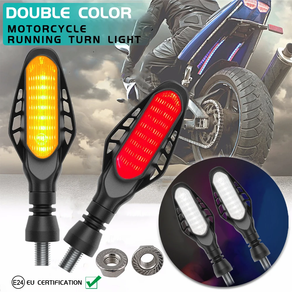 Motorcycle 16LED Turn Signal Lights Directional Indicators Flashing ...