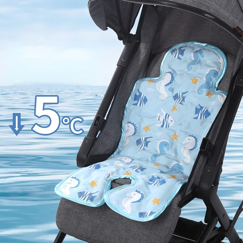 2022 New Summer Baby Stroller Cool Mat Ice Pad Baby Safety Seat Cool