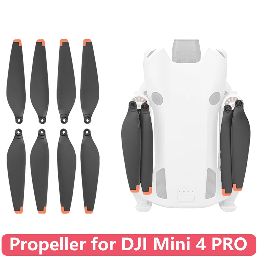 Hélices DJI Mini 4 Pro - Remplacement Faible Bruit Lot de 8