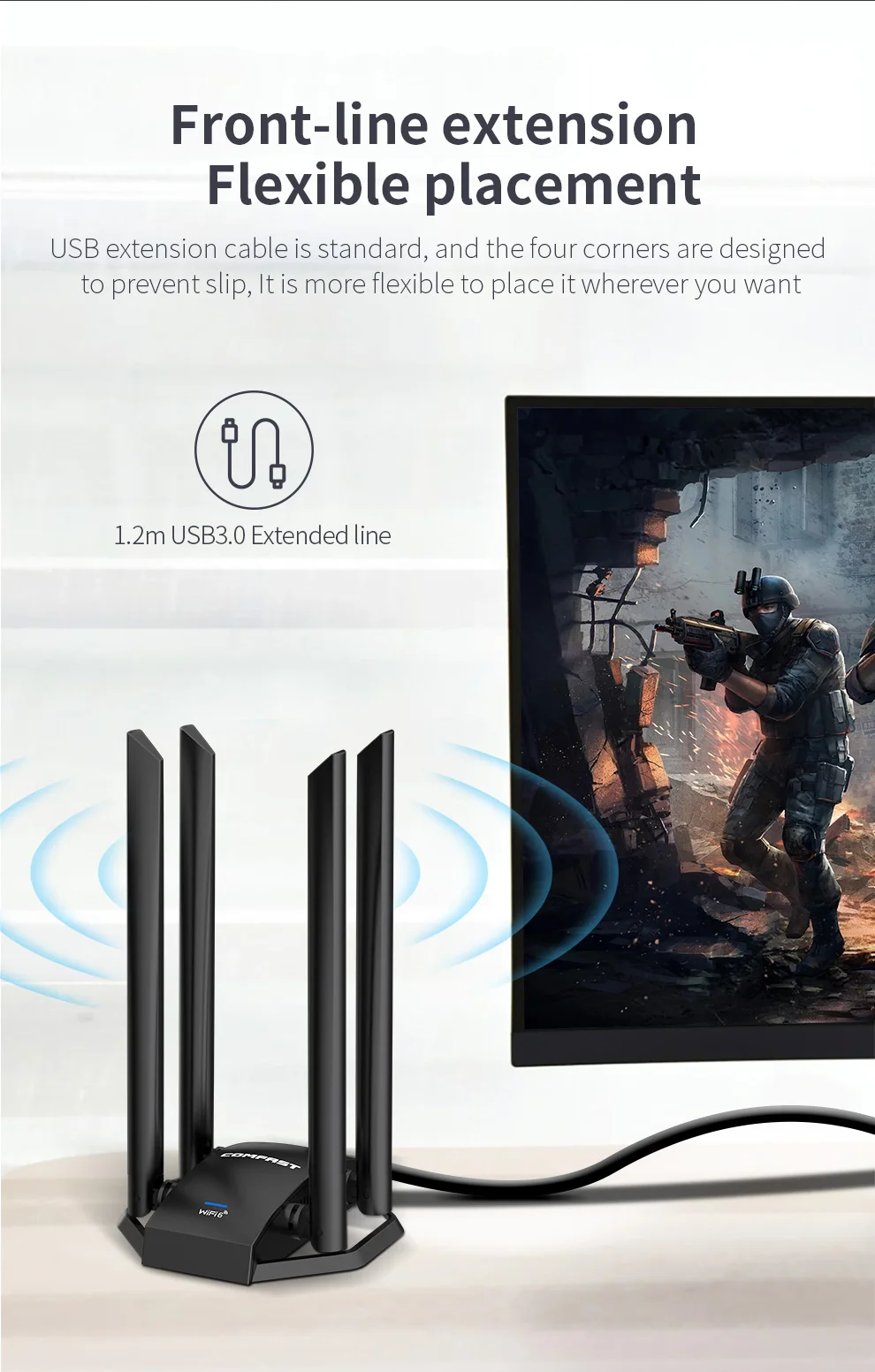 Рисунок 4 - Wi-Fi 6 адаптер 1800 м 5 ГГц Двухдиапазонная