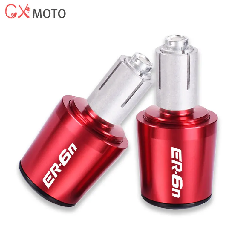 가와사키 ER6F ER6N ER-6N 2012-2020 오토바이 CNC 핸들 바 그립 캡 엔드 핸들 플러그 캡 액세서리