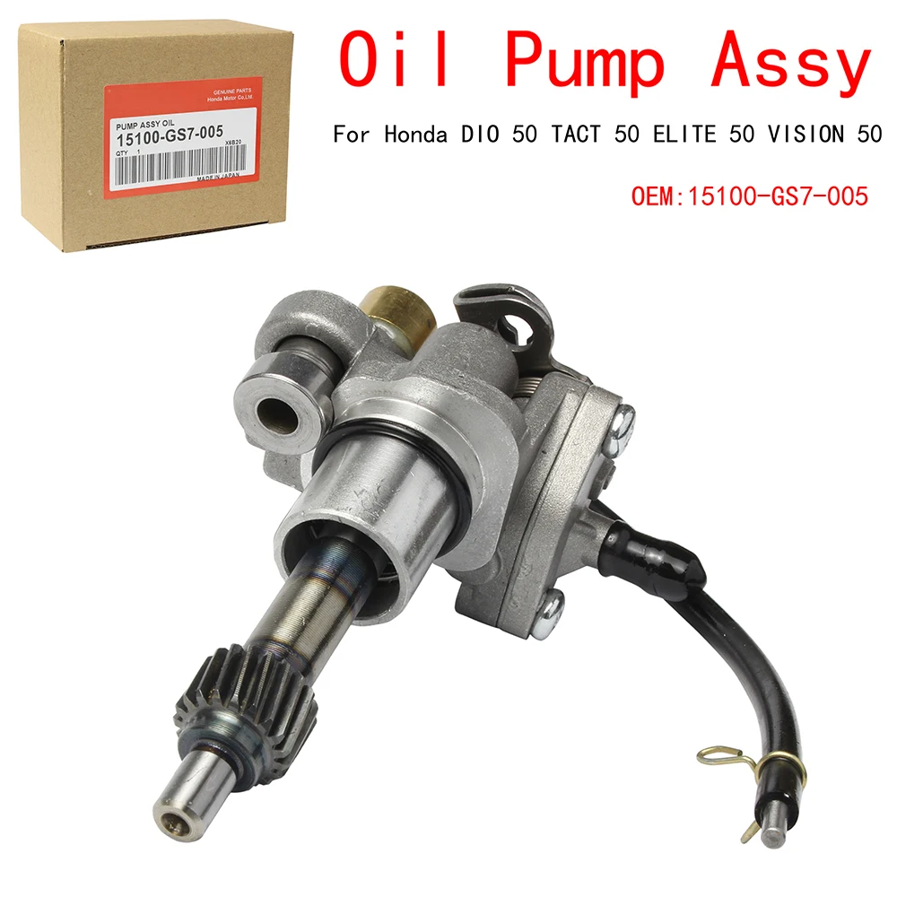 Pompa Oli Pump Assy 15100-Gs7-005 Per Honda Dio 50 Tact 50 Elite 50 Vision 50