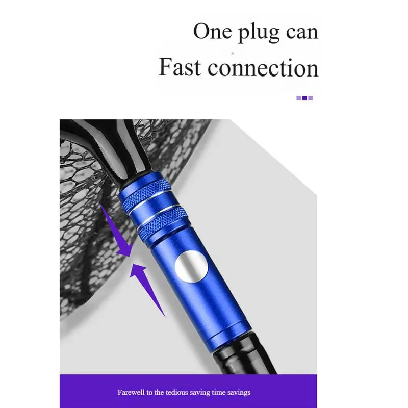 Fish Landing Dip Net Connector Fitting Quick Release Landing Net Head Adapter Press Type Joint Fishing Supplies Dropshipping