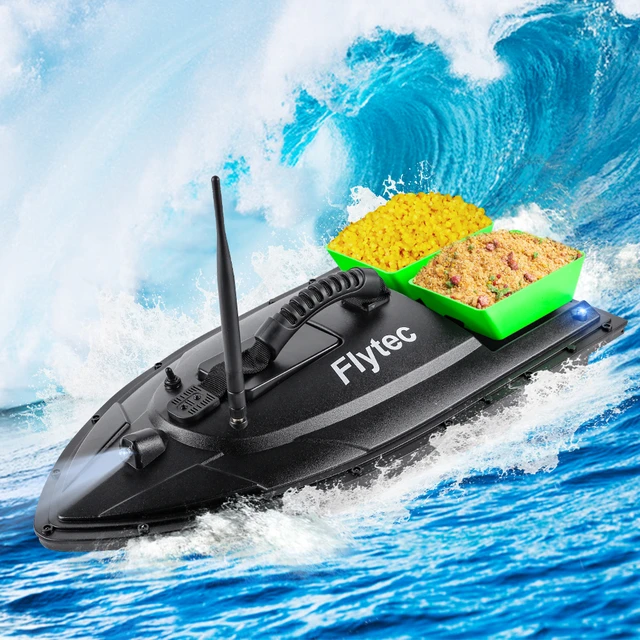 Flytec Fishing Bait Boat 500m Remote Control Bait Boat Dual Motor