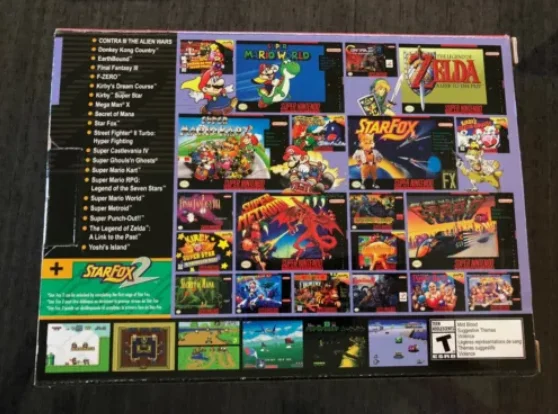 Authentic SNES Super Nintendo Classic Mini Super Entertainment System 21 Games