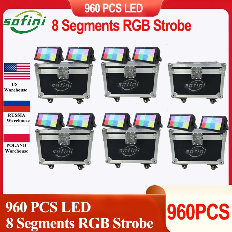 15CaseRGB960PCSStrobeLightLED8SegmentsVoiceLedFullColor