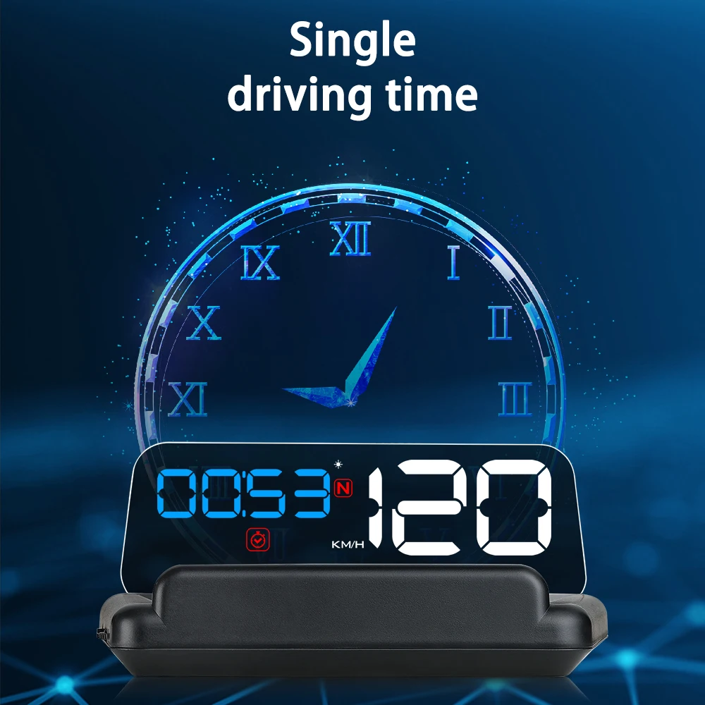 C500 OBD 헤드업 디스플레이 T900 GPS HUD 자동차 앞유리 프로젝터 RPM 속도 수온 전압 자동차 전자 액세서리