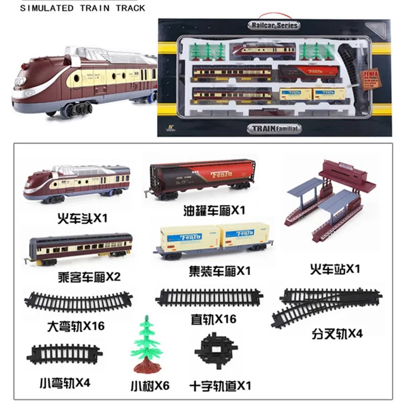 Standard Rail Way Electric Toys セット鉄道模型 Electric Toy Train Electric Variety Railcar Retro Steam