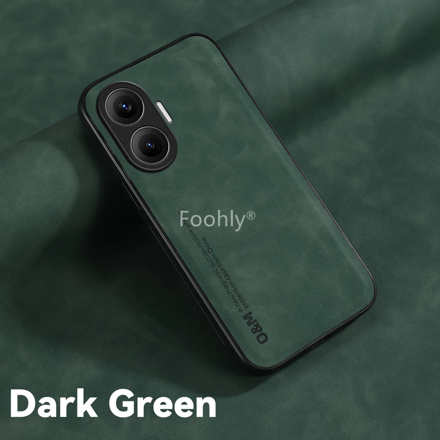 Nubuck Leather Shockproof Magnetic Protective Phone Case