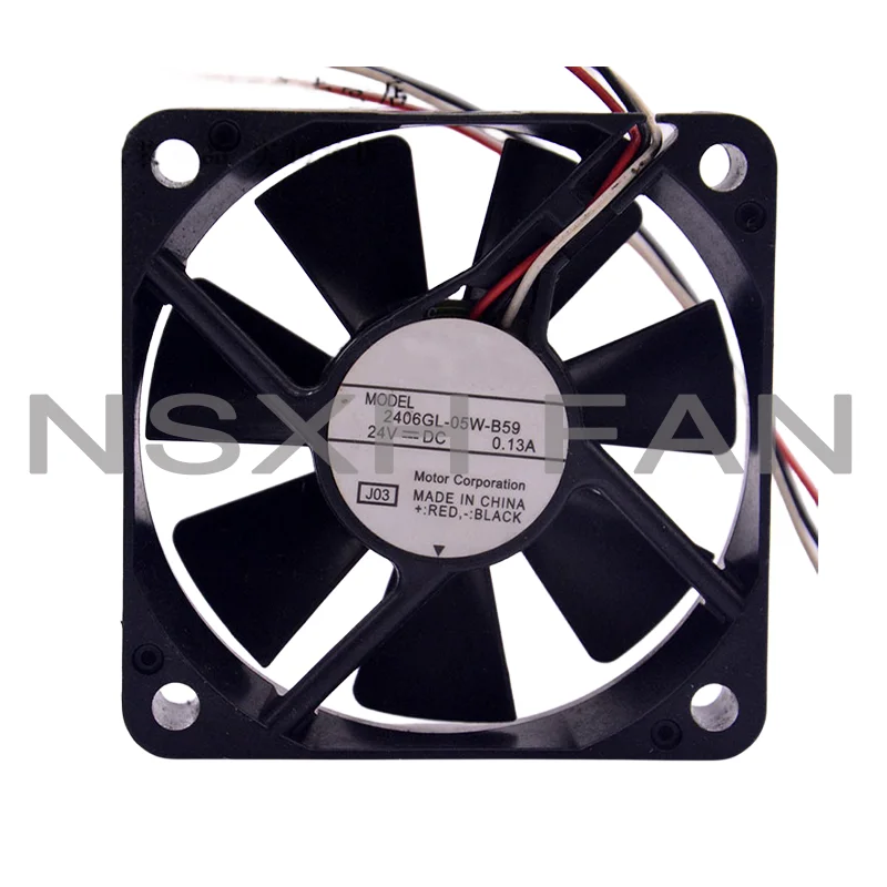 Новый 2406GL-05W-B59 24В 0.13A 6 см 6015 3-линейный Частотный охлаждающий вентилятор