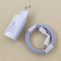 Xiaomi Poco Ultra 120W Turbo Charge USB - C Charger Adapter - EU Version - EU add 1.5M cable (White)