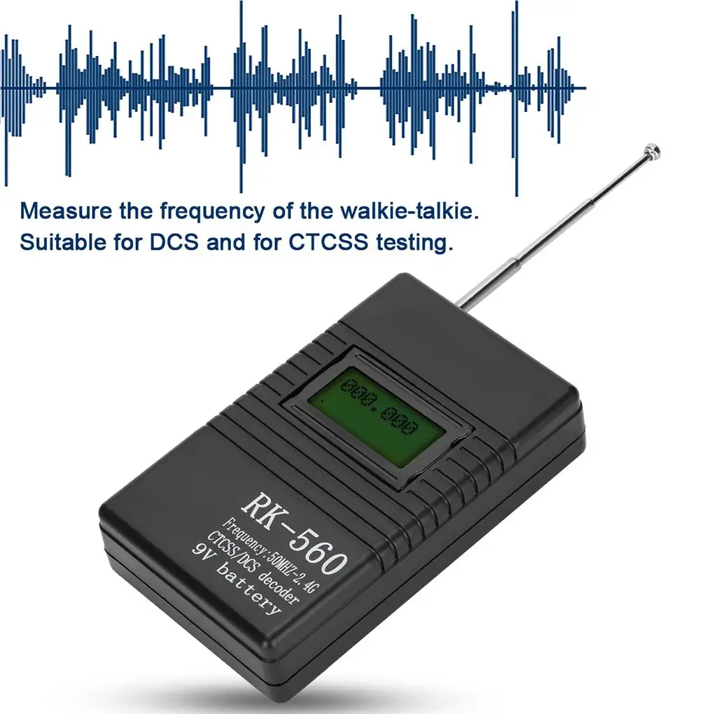 

50MHz-2.4Ghz Frequency Meter Counter Radio Transceivers Handheld Digital Smooth Measuring Equipment with Screen