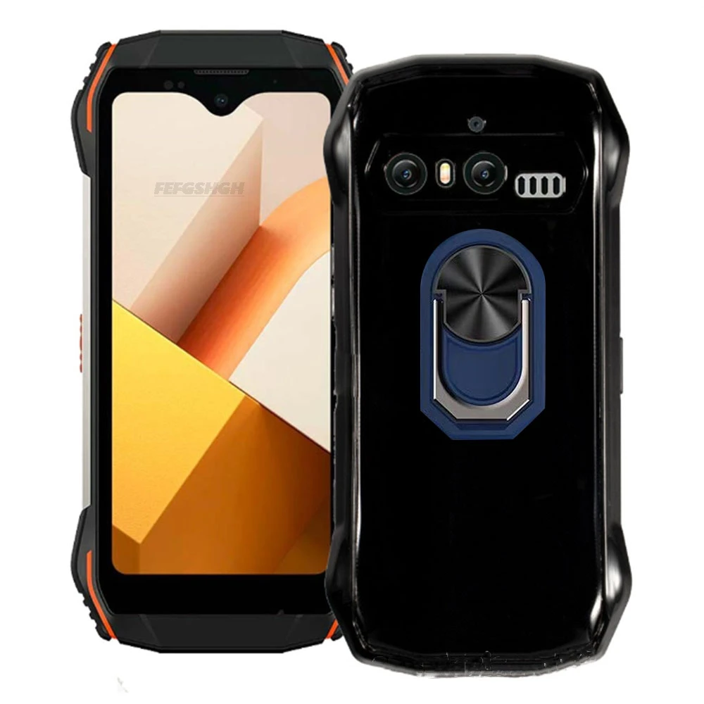 Durable Blackview Soft TPU Silicone Case with Back Finger Ring and Bracket