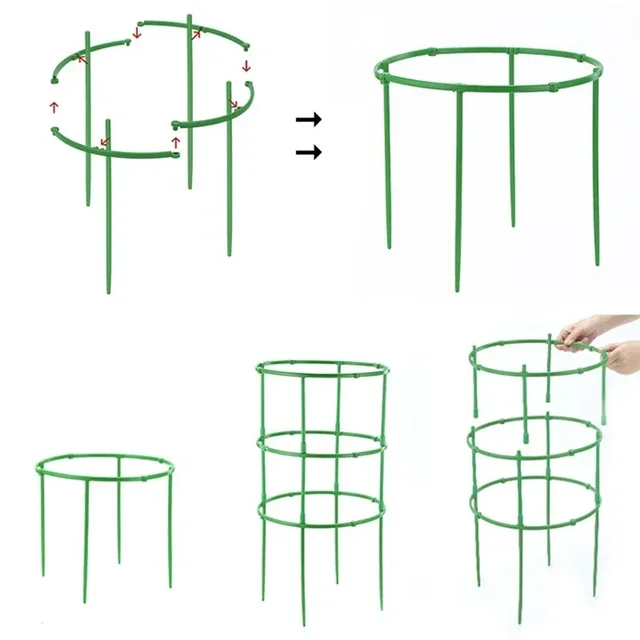 Plant Support Pile Garden Semicircle Flower Stand Cage Plant Grow Fixing Rod Vine Climbing Bracket Stake Holder Bonsai Tool New 5