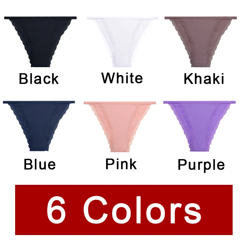 Lot Of 6 Women Panties Briefs Ladies Underwear S-XL White Black