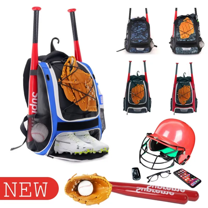 Mochila De Béisbol O Softbol Para Niños Mochila Al Aire Libre, Gorra De