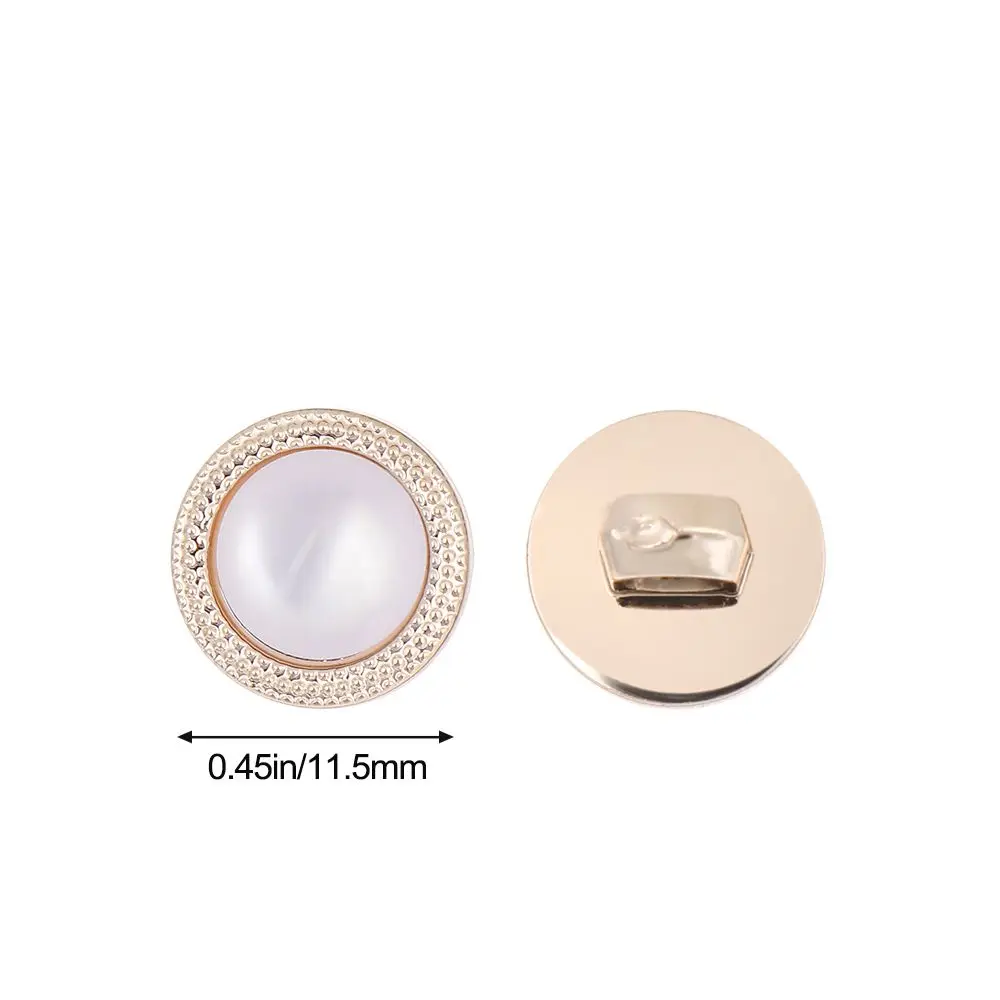 10 Pcs/bag Durable Alloy Clothing Buttons Shirt Buttons Pearlescent Buckle Handmade Sewing Button DIY Clothing Accessories