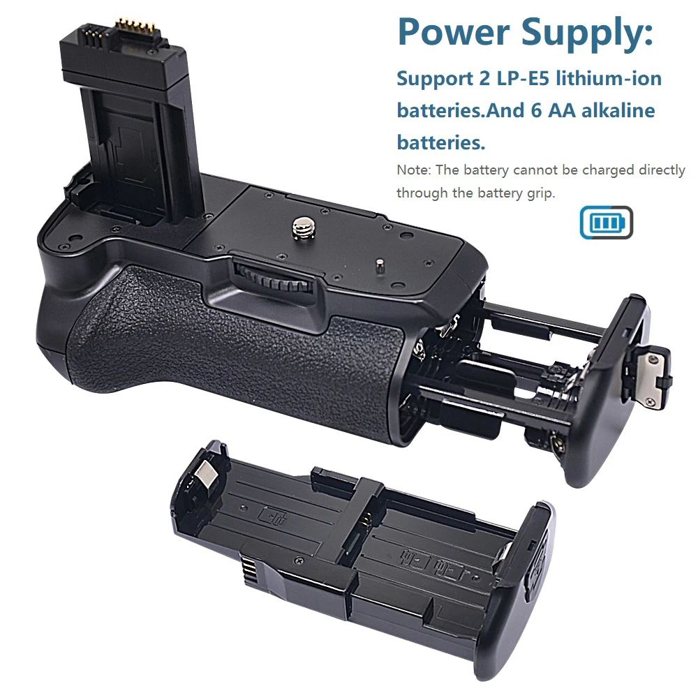 Mcoplus BG-E5 Multifunctional Vertical Battery Grip for Canon EOS 450D 500D 1000D / Rebel XSi T1i XS SLR Digital Camera