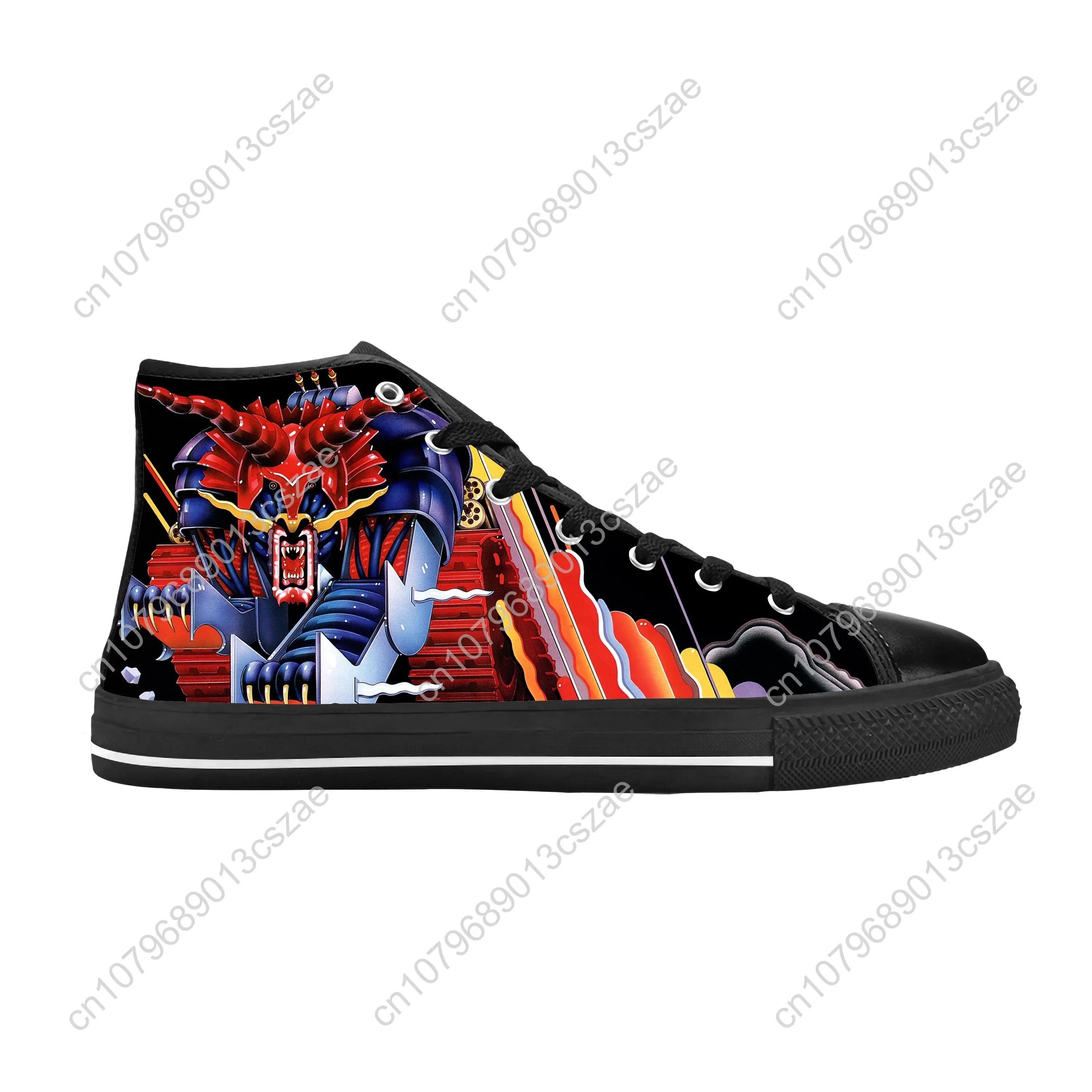 Judas Priest Heavy Metal Rock N Roll Band Hip Hop Casual Cloth Shoes High Top Comfortable Breathable 3D Print Men Women Sneakers