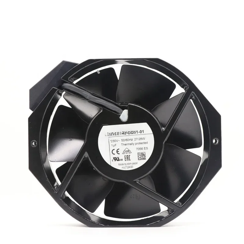 W2E142-BB01-01 230V AC 3300 cfm 28W 150 об/мин 57dBA 172x38 мм осевой вентилятор охлаждения шкафа