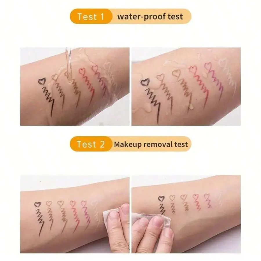 Waterdrop Silky Inner eyeliner pen Gel Pen BLACK/BROWN Waterproof Eyelid Under Crease Pen Eyeshadow Eyebrow Pencil