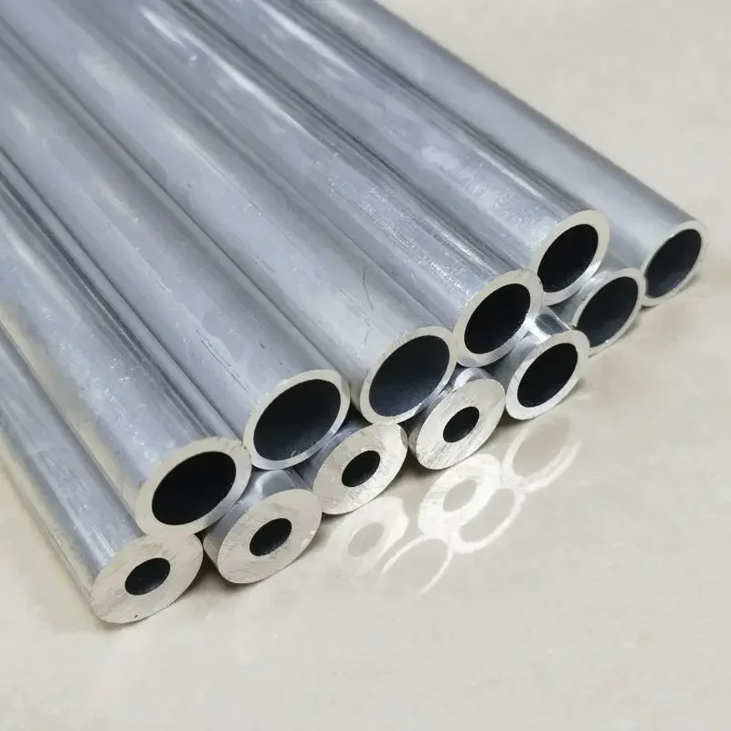 aluminum pipe 1.95mm thick 10mm outer diameter 6.1mm inner diameter 300 500mm long circular 6063 aluminum alloy pipe aluminium tube