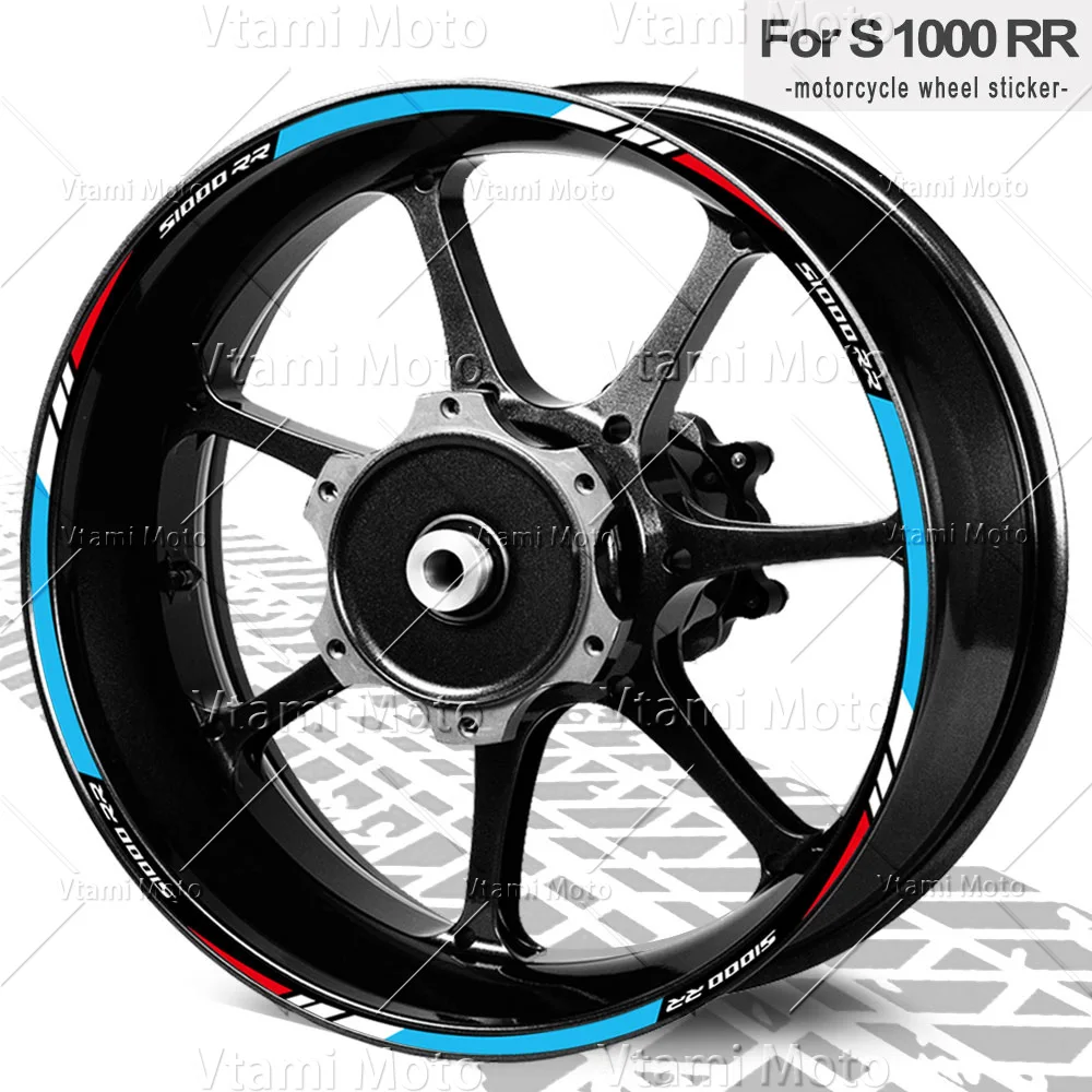 Reflective Waterproof Motorcycle Wheel Stickers Rim Decals