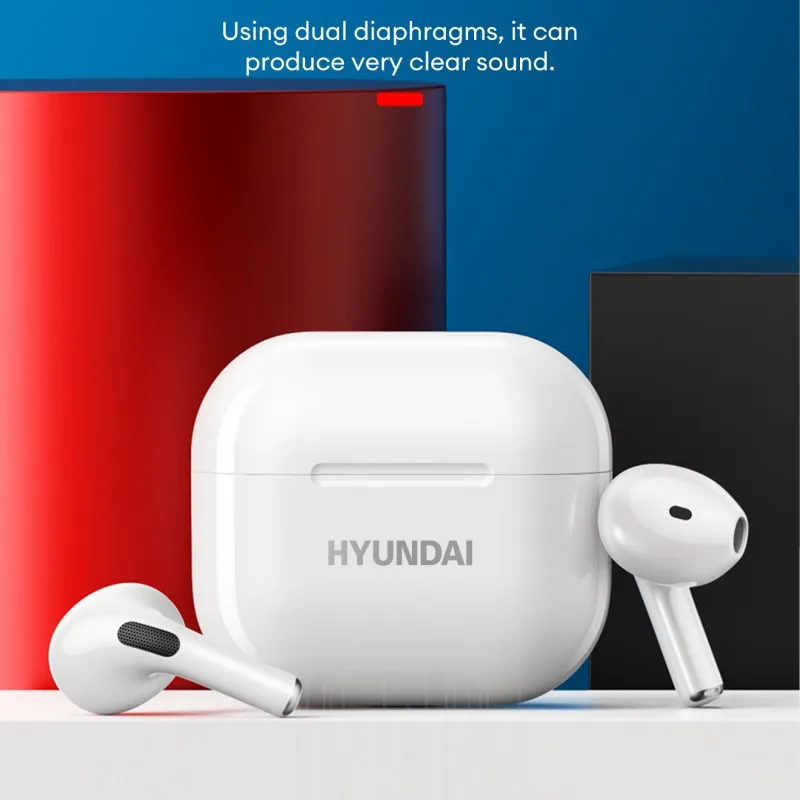 

HYUNDAI LP40 IPX4 Wireless Bluetooth Earphones Noise Reduction Headphones Long Battery Life Touch Control Sports Earbuds