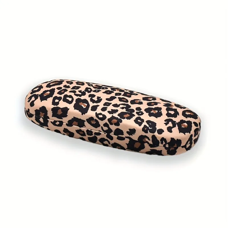 Leopard Print Fashion Eyeglass Case - Stylish and Protective Sunglasses Holder