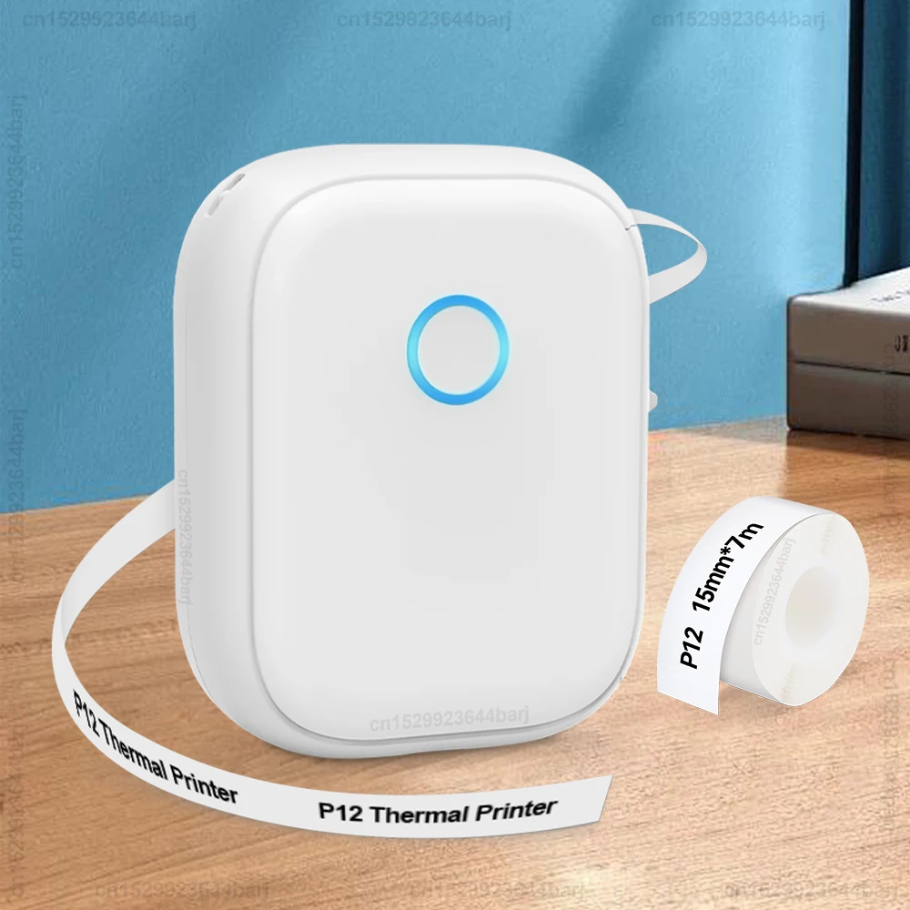 P12ThermalLabelPrinterPortableWirelessBluetoothLabelMakerwith